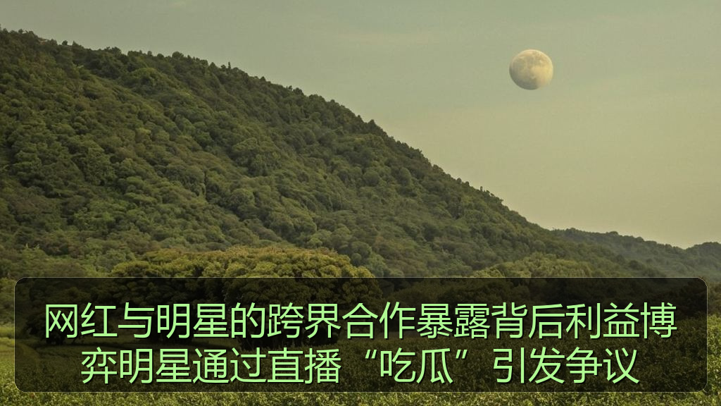 网红与明星的跨界合作暴露背后利益博弈明星通过直播“吃瓜”引发争议